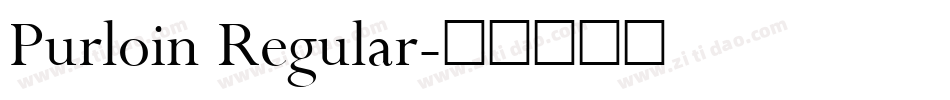 Purloin Regular字体转换